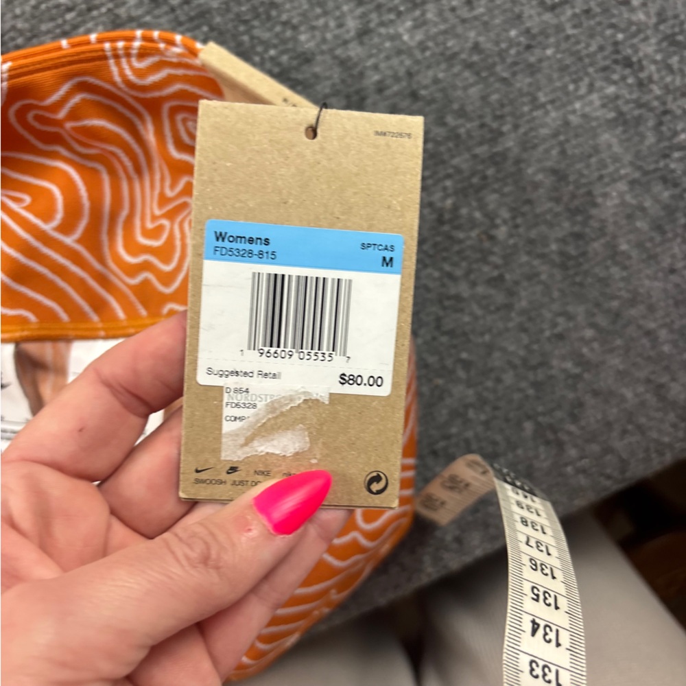 NIKE Women’s Orange Move to Zero *NWT* High Rise Full Length Leggings sz: Medium - Picture 13 of 13